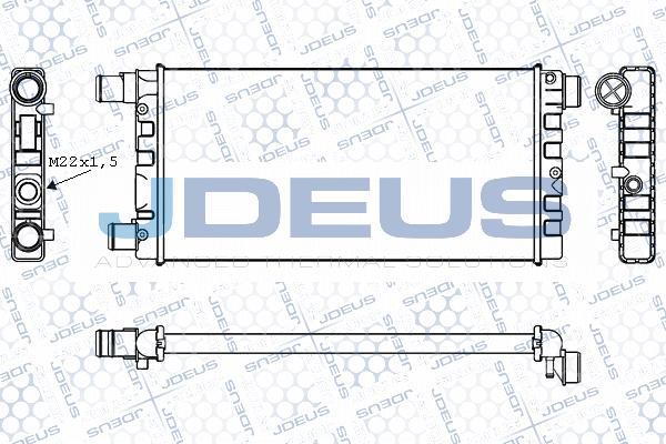 Jdeus M-011021A - Радиатор, охлаждане на двигателя vvparts.bg