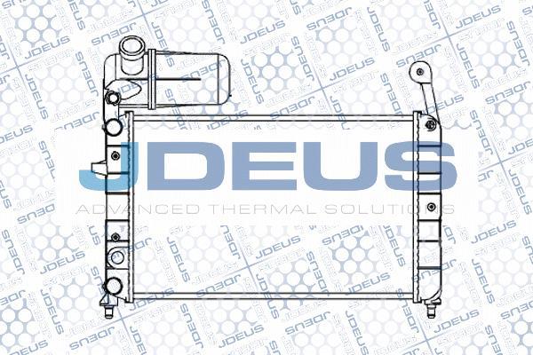 Jdeus M-0110220 - Радиатор, охлаждане на двигателя vvparts.bg