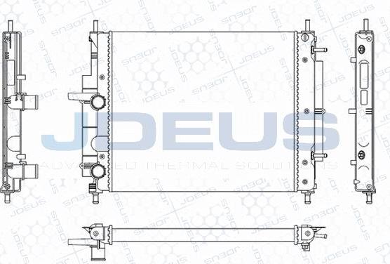 Jdeus M-0110790 - Радиатор, охлаждане на двигателя vvparts.bg