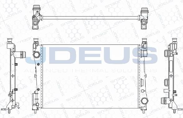 Jdeus M-011115A - Радиатор, охлаждане на двигателя vvparts.bg