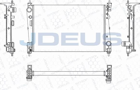 Jdeus M-011116A - Радиатор, охлаждане на двигателя vvparts.bg