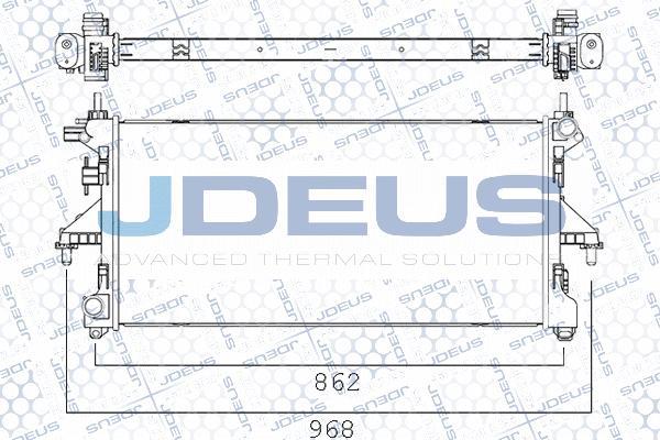 Jdeus M-011121A - Радиатор, охлаждане на двигателя vvparts.bg