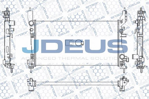 Jdeus M-0111280 - Радиатор, охлаждане на двигателя vvparts.bg