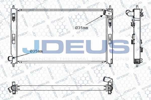 Jdeus M-0180240 - Радиатор, охлаждане на двигателя vvparts.bg