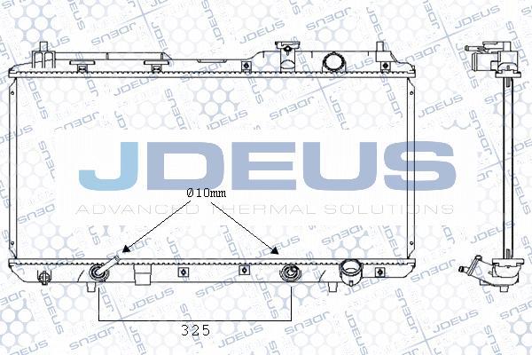 Jdeus M-0130540 - Радиатор, охлаждане на двигателя vvparts.bg