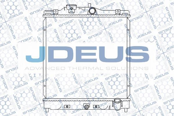 Jdeus M-0130040 - Радиатор, охлаждане на двигателя vvparts.bg