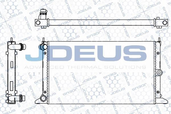 Jdeus M-012092A - Радиатор, охлаждане на двигателя vvparts.bg