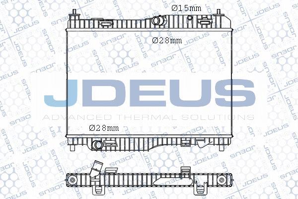 Jdeus M-012069A - Радиатор, охлаждане на двигателя vvparts.bg