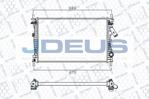 Jdeus M-0120270 - Радиатор, охлаждане на двигателя vvparts.bg