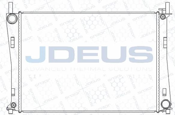 Jdeus M-0121070 - Радиатор, охлаждане на двигателя vvparts.bg