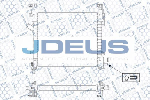 Jdeus M-0121190 - Радиатор, охлаждане на двигателя vvparts.bg