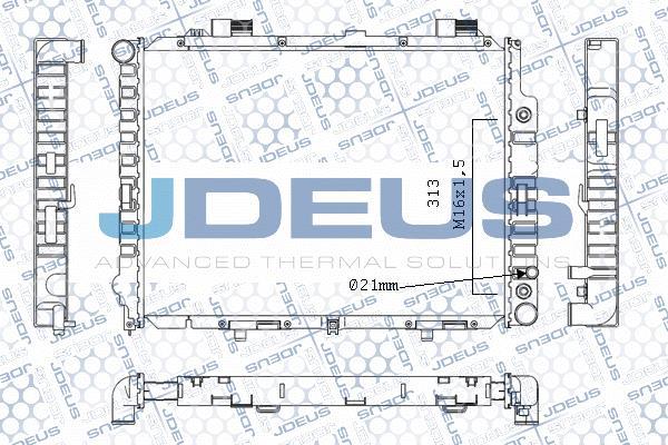 Jdeus M-0170650 - Радиатор, охлаждане на двигателя vvparts.bg