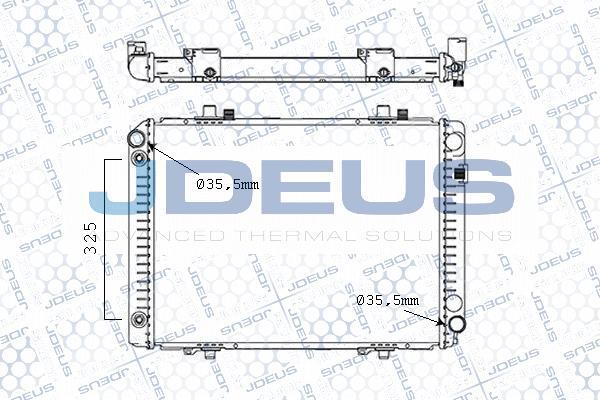 Jdeus M-017000A - Радиатор, охлаждане на двигателя vvparts.bg