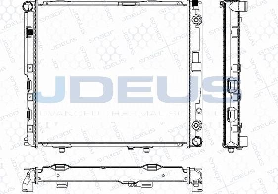 Jdeus M-0170240 - Радиатор, охлаждане на двигателя vvparts.bg