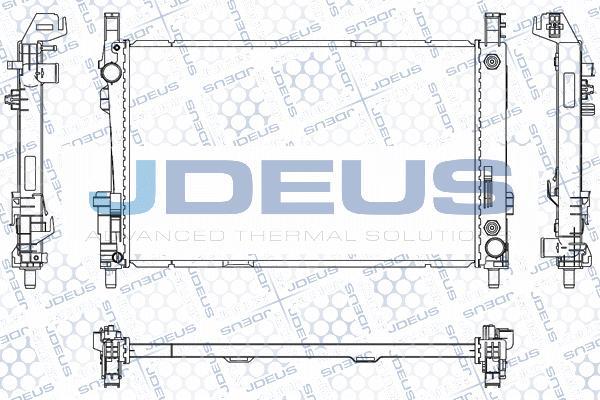 Jdeus M-0170760 - Радиатор, охлаждане на двигателя vvparts.bg