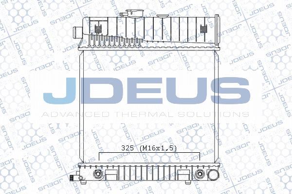 Jdeus M-0171290 - Радиатор, охлаждане на двигателя vvparts.bg