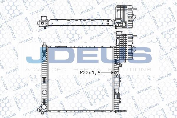 Jdeus M-0171210 - Радиатор, охлаждане на двигателя vvparts.bg