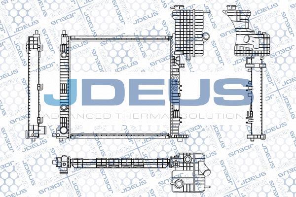 Jdeus M-0171280 - Радиатор, охлаждане на двигателя vvparts.bg