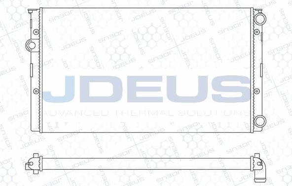 Jdeus M-0300451 - Радиатор, охлаждане на двигателя vvparts.bg