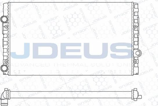 Jdeus M-0300411 - Радиатор, охлаждане на двигателя vvparts.bg