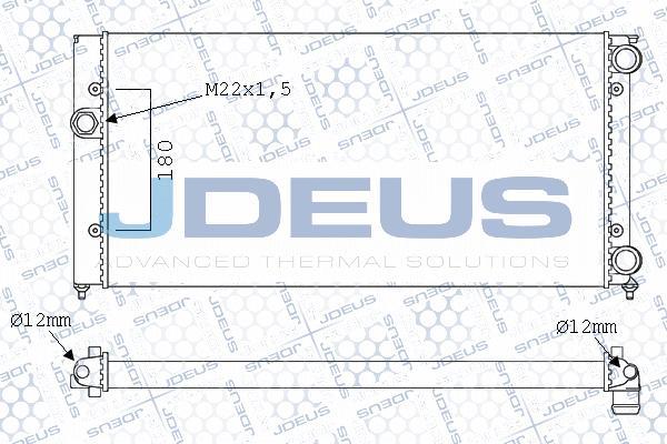 Jdeus M-0300470 - Радиатор, охлаждане на двигателя vvparts.bg