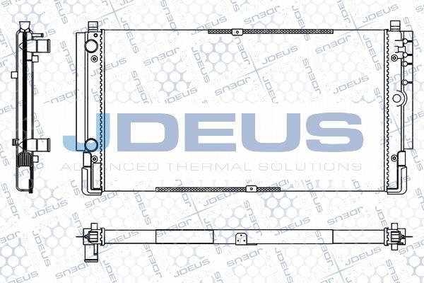 Jdeus M-0300650 - Радиатор, охлаждане на двигателя vvparts.bg