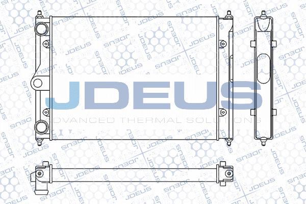 Jdeus M-030017A - Радиатор, охлаждане на двигателя vvparts.bg