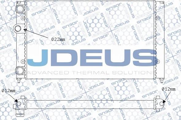 Jdeus M-0300360 - Радиатор, охлаждане на двигателя vvparts.bg