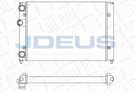 Jdeus M-0300380 - Радиатор, охлаждане на двигателя vvparts.bg