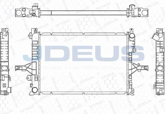 Jdeus M-0310530 - Радиатор, охлаждане на двигателя vvparts.bg