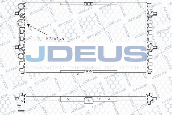 Jdeus M-0250060 - Радиатор, охлаждане на двигателя vvparts.bg