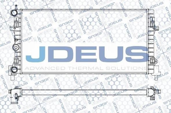 Jdeus M-0250130 - Радиатор, охлаждане на двигателя vvparts.bg