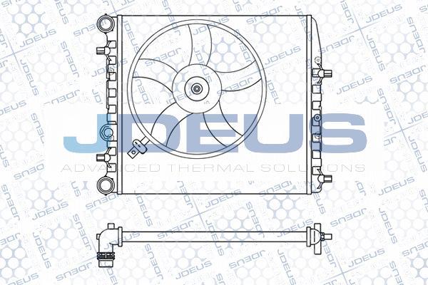 Jdeus M-025020A - Радиатор, охлаждане на двигателя vvparts.bg