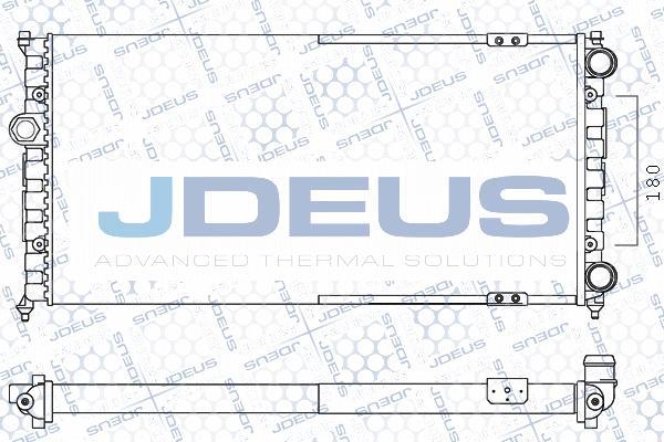Jdeus M-0250230 - Радиатор, охлаждане на двигателя vvparts.bg