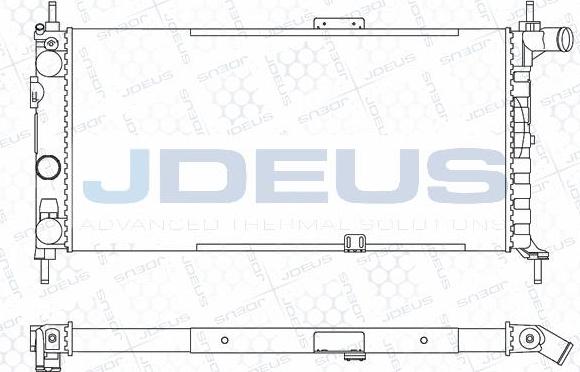 Jdeus M-0200471 - Радиатор, охлаждане на двигателя vvparts.bg