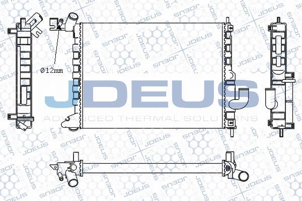 Jdeus M-020050A - Радиатор, охлаждане на двигателя vvparts.bg