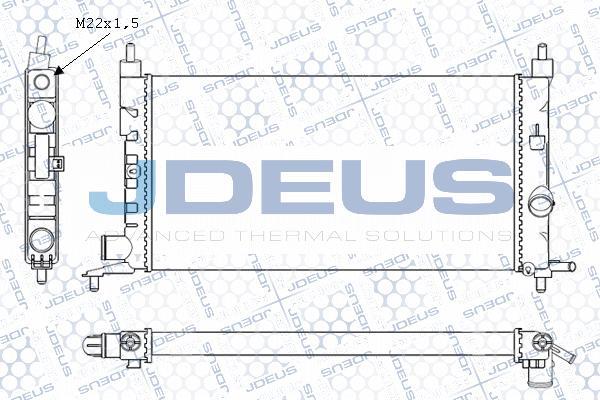 Jdeus M-0200660 - Радиатор, охлаждане на двигателя vvparts.bg