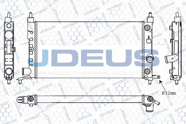 Jdeus M-020013A - Радиатор, охлаждане на двигателя vvparts.bg