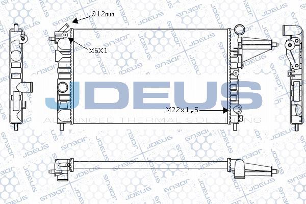 Jdeus M-0200120 - Радиатор, охлаждане на двигателя vvparts.bg