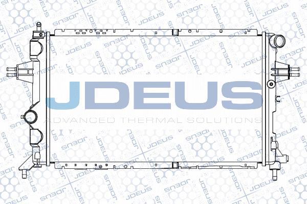 Jdeus M-0200820 - Радиатор, охлаждане на двигателя vvparts.bg