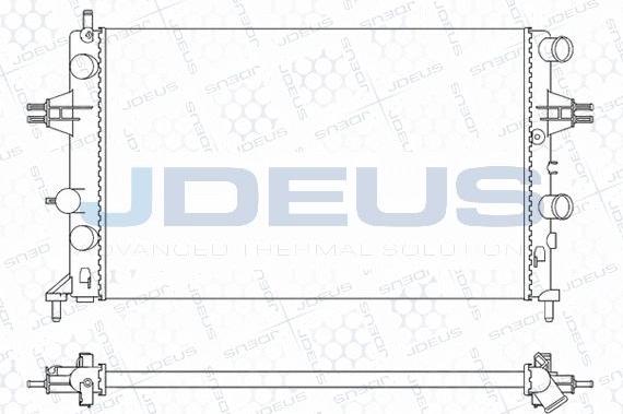 Jdeus M-0200750 - Радиатор, охлаждане на двигателя vvparts.bg