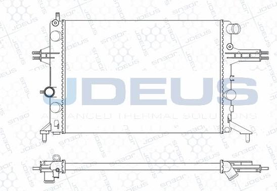 Jdeus M-0200760 - Радиатор, охлаждане на двигателя vvparts.bg