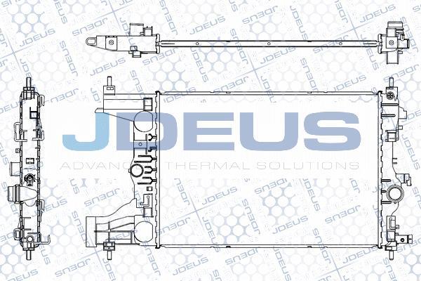 Jdeus M-0201040 - Радиатор, охлаждане на двигателя vvparts.bg