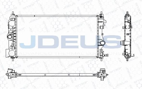 Jdeus M-0201030 - Радиатор, охлаждане на двигателя vvparts.bg