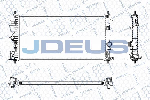 Jdeus M-0201130 - Радиатор, охлаждане на двигателя vvparts.bg