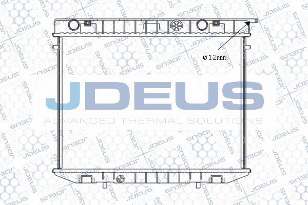 Jdeus M-020125A - Радиатор, охлаждане на двигателя vvparts.bg