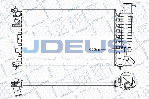 Jdeus M-021056A - Радиатор, охлаждане на двигателя vvparts.bg