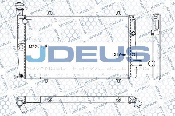 Jdeus M-0210070 - Радиатор, охлаждане на двигателя vvparts.bg