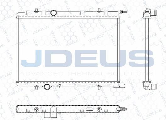 Jdeus M-0210341 - Радиатор, охлаждане на двигателя vvparts.bg