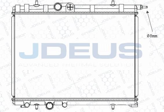 Jdeus M-0210310 - Радиатор, охлаждане на двигателя vvparts.bg